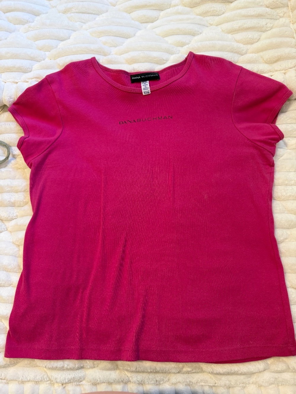 Dana Buchman ~ Hot Pink ~ Tee ~ XL